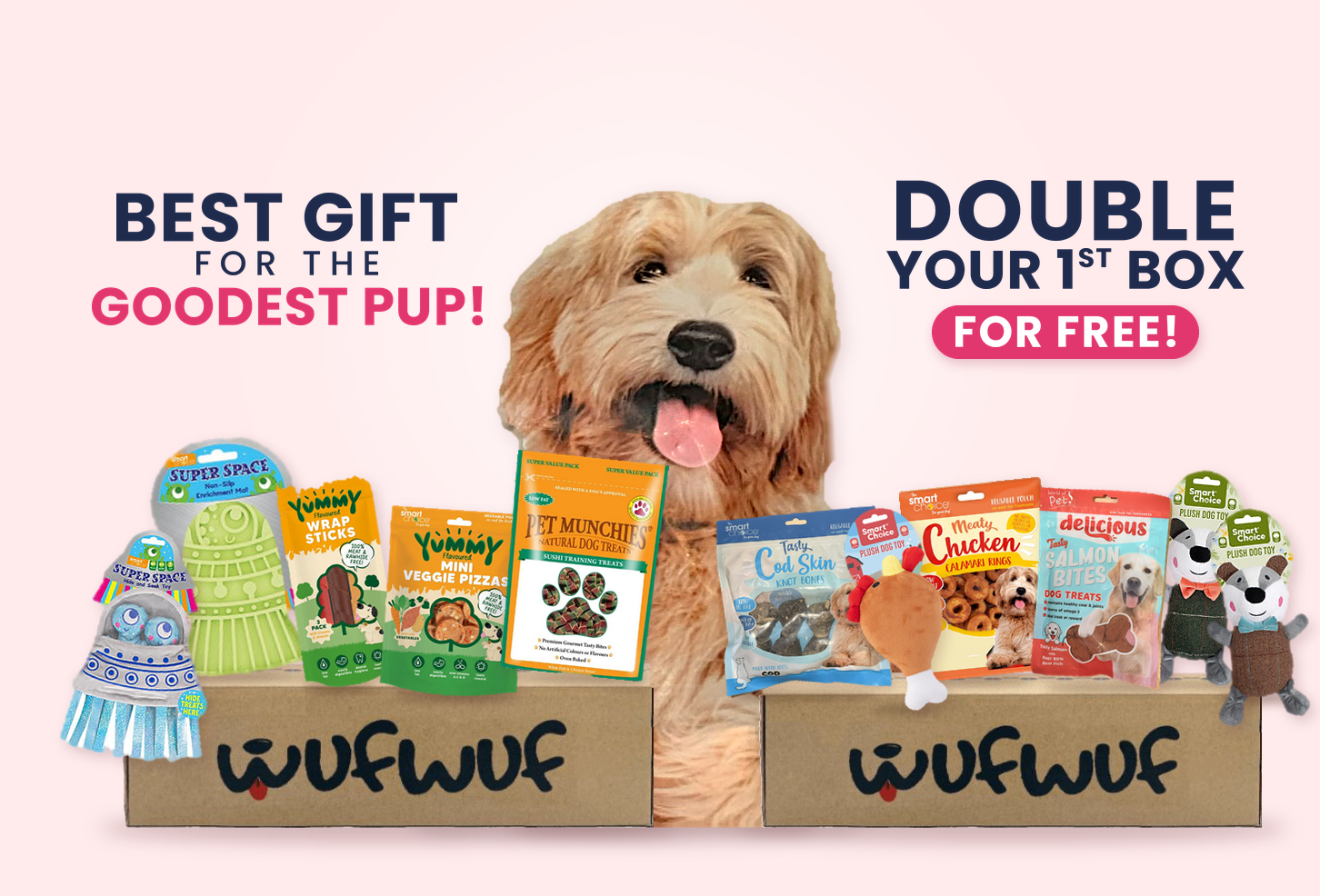 WufWuf - Your dog's monthly joy box.
